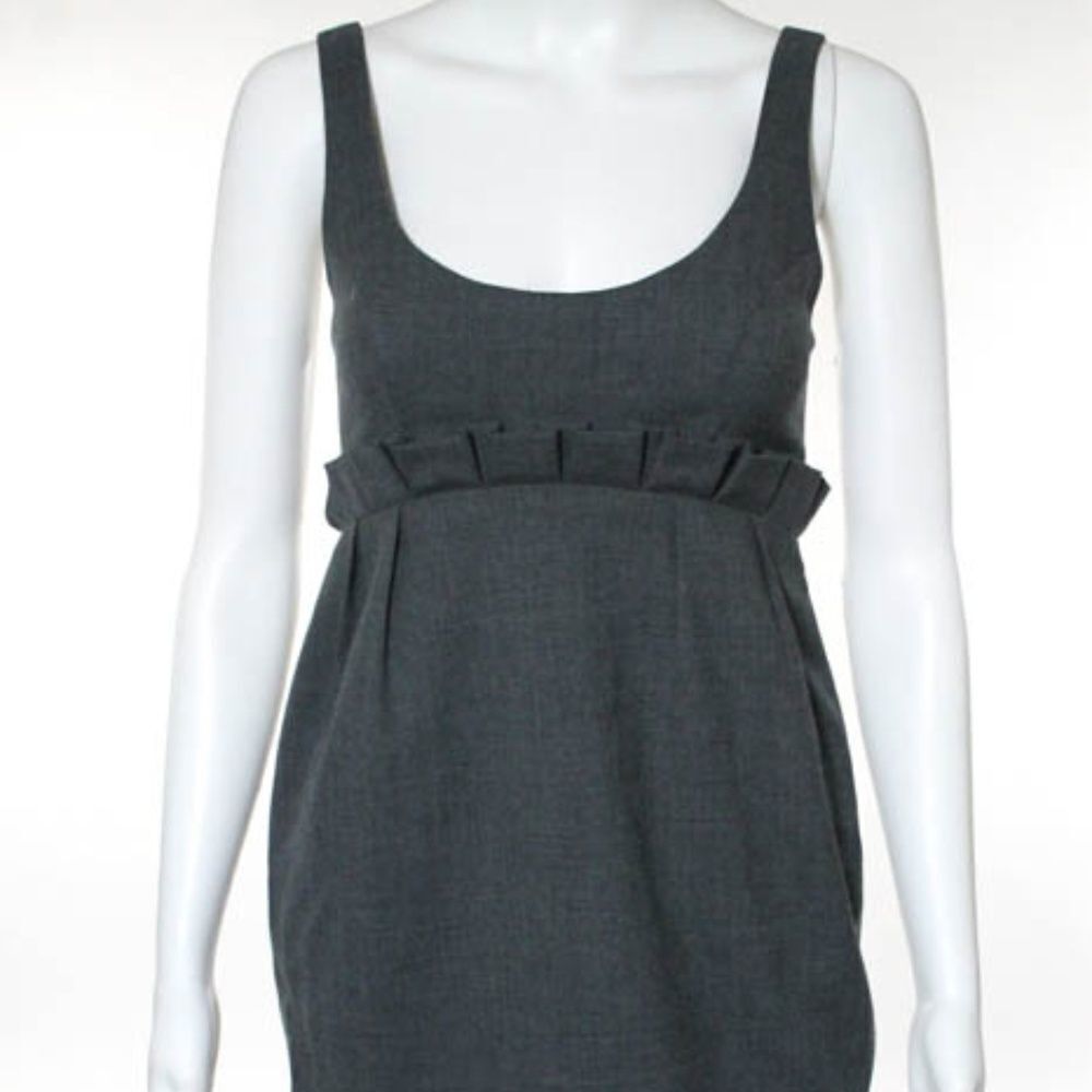 Robin Gray Wool Sleeveless Dress Sz. 0
